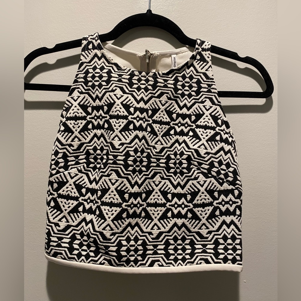 ASOS Stradivarius Woven Bohemian Crop Top Size S